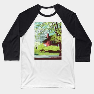 Red House in Lush Green Baseball T-Shirt